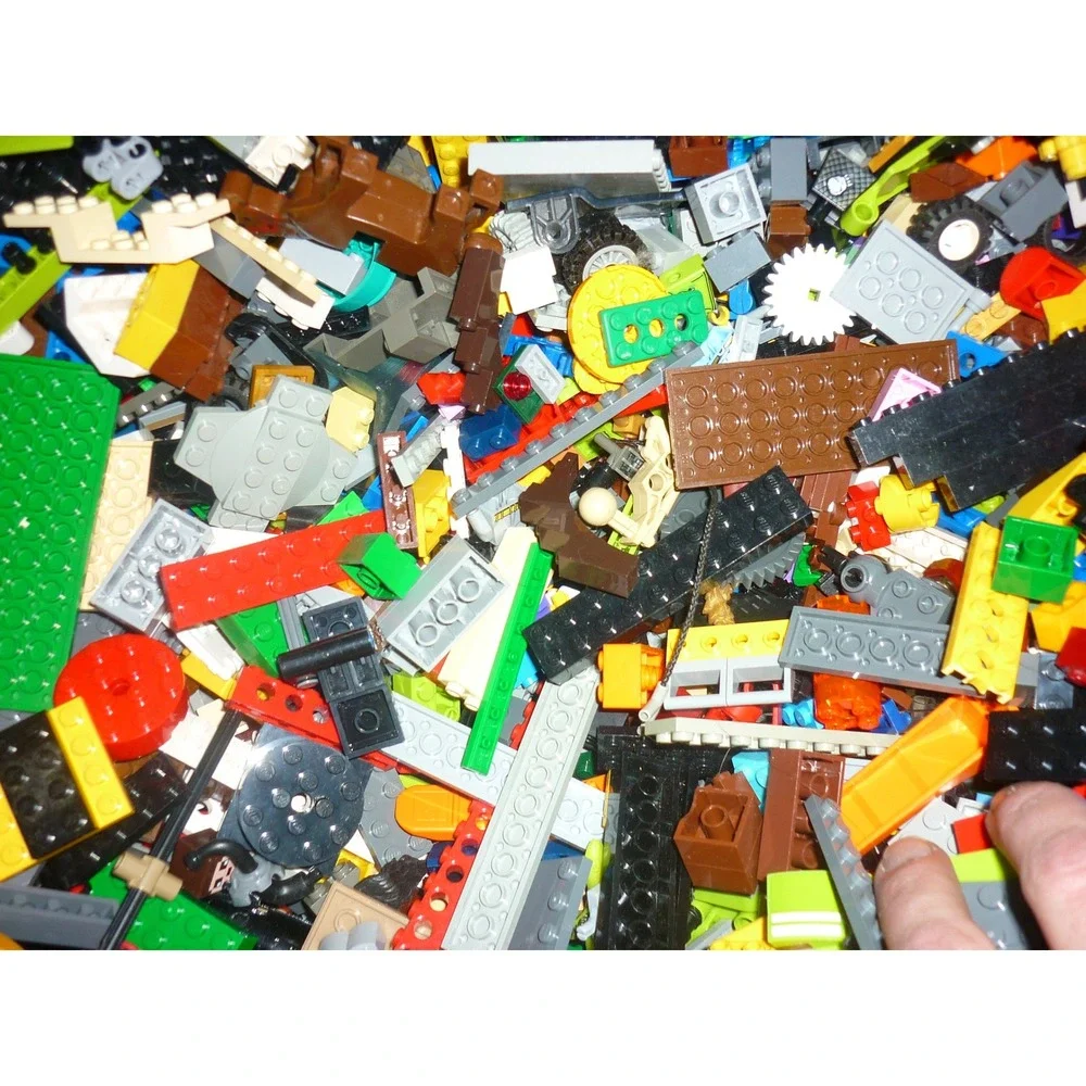 LEGO Bulk Mixed Lot‎ Bricks Plates Wheels Gears Technic Space City Assorted 5lb